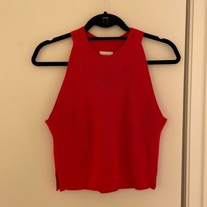Red Wilfred ARITZIA knit tank. Size medium